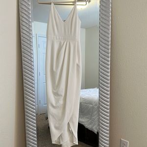 BHLD White bridesmaid dress